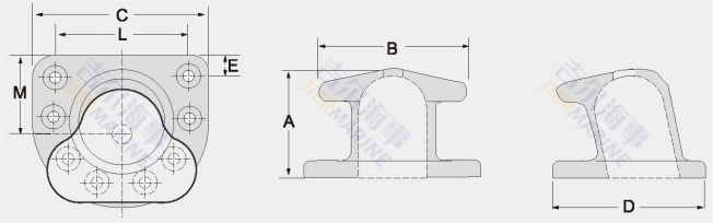 Design del modello di bollard tee testa